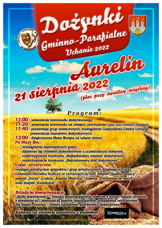Dożynki Gminno-Parafialne Aurelin 21.08.2022r.
